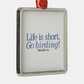 Ornement En Métal Disparaissent Birding ! (Droite)