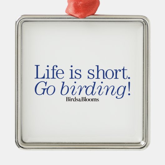 Ornement En Métal Disparaissent Birding ! (Devant)