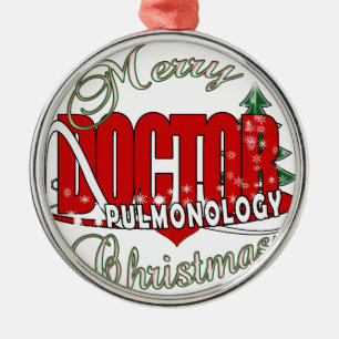 ORNEMENT EN MÉTAL DOCTEUR PULMONOLOGIST DE PULMONOLOGY DE NOËL