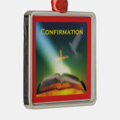 Ornement En Métal Dove de confirmation, Bible, Croix (Droite)