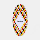 Ornement En Métal Drapeau belge personnalisé (Avant gauche)