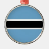 Ornement En Métal Drapeau botswanais (Botswana) (Devant)