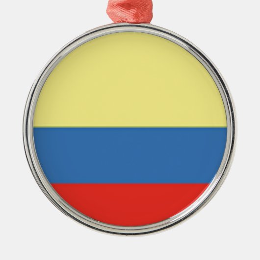 Ornement En Métal Drapeau Colombie (Devant)