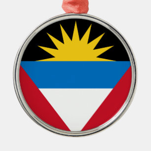 Ornement En Métal Drapeau d'Antigua-et-Barbuda