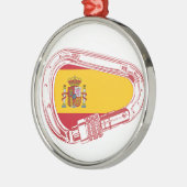 Ornement En Métal Drapeau de carabinier espagnol (Gauche)