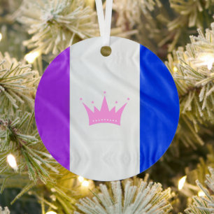 Ornement En Métal Drapeau de fierté de la culture drag de SlipperyJo