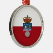 Ornement En Métal Drapeau de la Cantabrie (Espagne) (Droite)