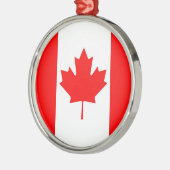Ornement En Métal Drapeau du Canada (Gauche)