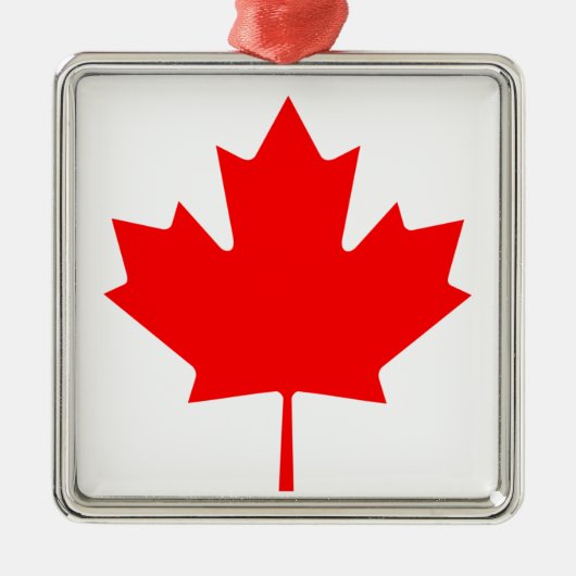 Ornement En Métal Drapeau du Canada (Devant)