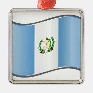 Ornement En Métal Drapeau du Guatemala