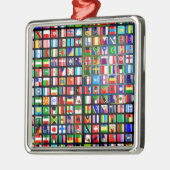 Ornement En Métal Drapeau du monde (Gauche)