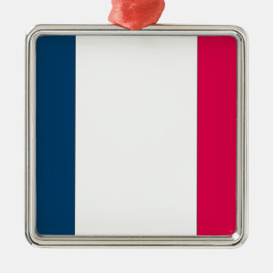 Ornement En Métal Drapeau français