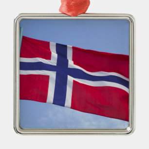 Ornement En Métal Drapeau norvégien RF)