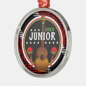 Ornement En Métal Drapeau Trinité-et-Tobago - Votre nom / Année (Gauche)