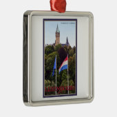 Ornement En Métal Drapeaux du luxembourgeois (Droite)