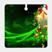 Ornement En Métal Drôle Père Noël Trump 2024 Rendre Noël super (Verso)