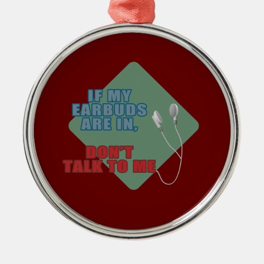 Ornement En Métal Earbuds (Devant)