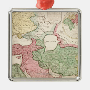 Ornement En Métal EastPanoramic moyen MapMiddle est
