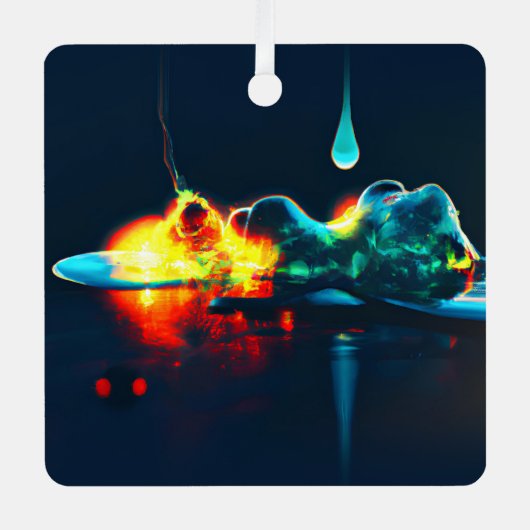 Ornement En Métal Éclairage Liquide (Recto)