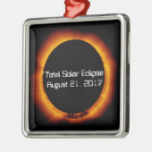 Ornement En Métal Éclipse solaire totale 2017 (Gauche)