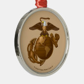 Ornement En Métal EGA couleur complète - Bronze (Droite)