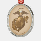 Ornement En Métal EGA couleur complète - Bronze (Gauche)