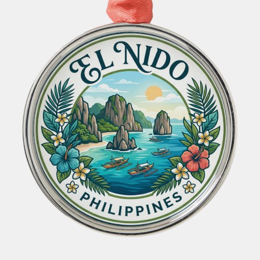 Ornement En Métal El Nido Philippines (Devant)