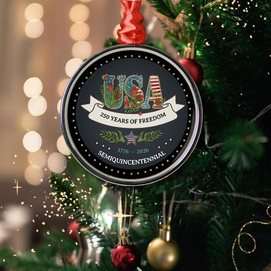 Ornement En Métal Elegant 250th Anniversary Bold Charcoal Silver 