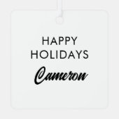 Ornement En Métal Elégant Cocker Spaniel Classic Portrait Design (Verso)