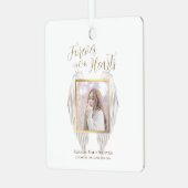 Ornement En Métal Elégant Mémorial pour toujours dans nos coeurs Pho (Avant gauche)