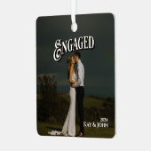 Ornement En Métal Élégant minimal et moderne photo en couple (Avant gauche)