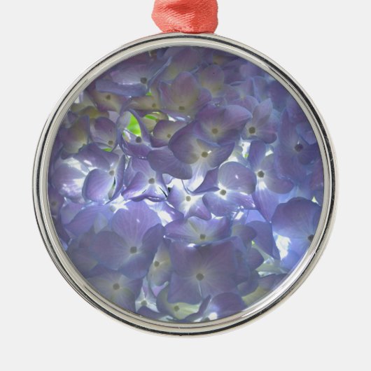 Ornement En Métal Elégante lumière douce mauve florale mauve hydrang (Devant)