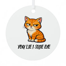 Élégante moderne chat orange céramique Noël