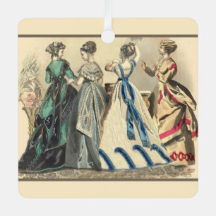 Ornement En Métal Élégantes dames victoriennes