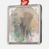 Ornement En Métal Eléphants (Gauche)