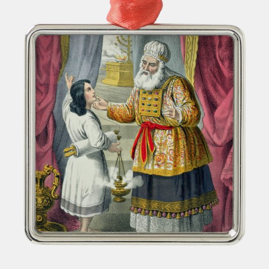 Ornement En Métal Eli interrogeant Samuel concernant la vision, de (Devant)