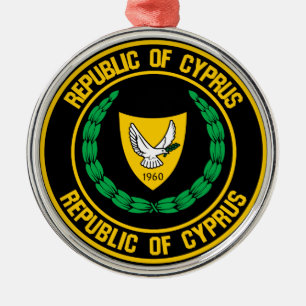 Ornement En Métal Emblème de Chypre