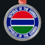 Ornement En Métal Emblème de la Gambie<br><div class="desc">Emblème de la Gambie</div>