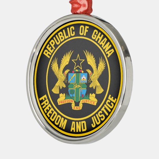 Ornement En Métal Emblème du Ghana (Gauche)