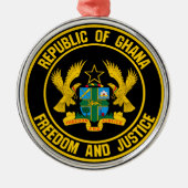 Ornement En Métal Emblème du Ghana (Devant)