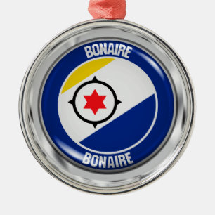Ornement En Métal Emblème rond Bonaire
