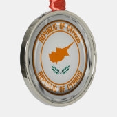 Ornement En Métal Emblème rond de la Chypre (Droite)