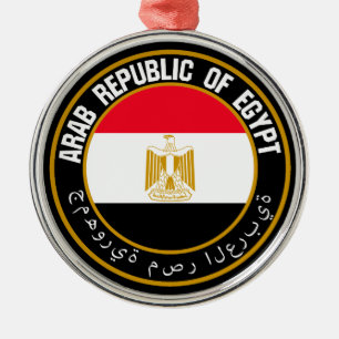 Ornement En Métal Emblème Rond de l'Égypte