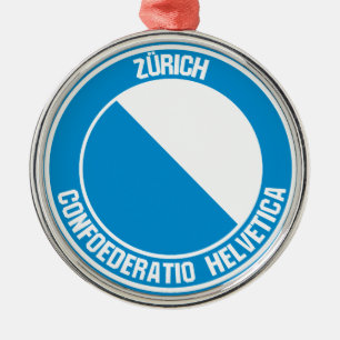 Ornement En Métal Emblème rond de Zürich
