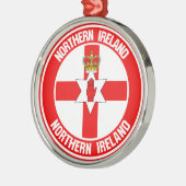 Ornement En Métal Emblème rond d'Irlande du Nord (Gauche)