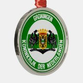 Ornement En Métal Emblème rond Groningue (Droite)