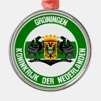 Ornement En Métal Emblème rond Groningue