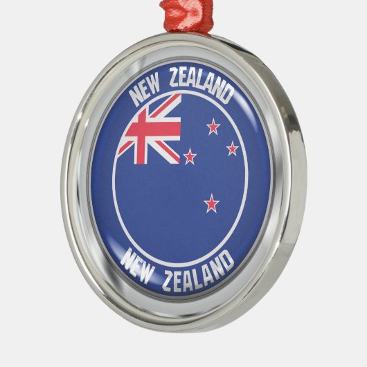 Ornement En Métal Emblème rond néo-zélandais (Gauche)