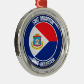 Ornement En Métal Emblème rond Sint Maarten (Droite)
