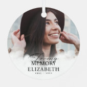 Ornement En Métal En Mémoire Amoureuse Nuages Mémorial Photos modern (Verso)